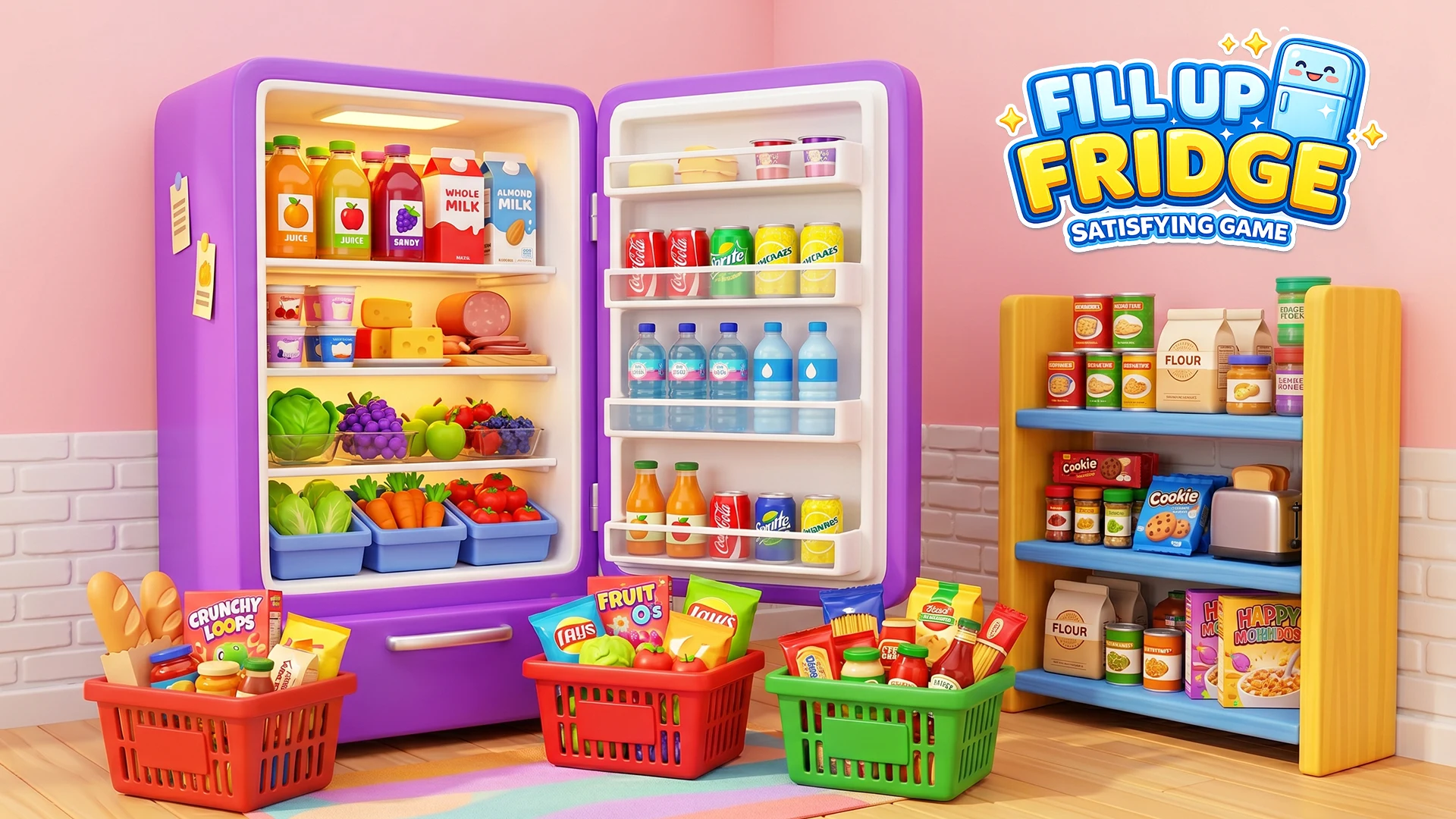 Fill Up Fridge Organizing ASMR screenshot