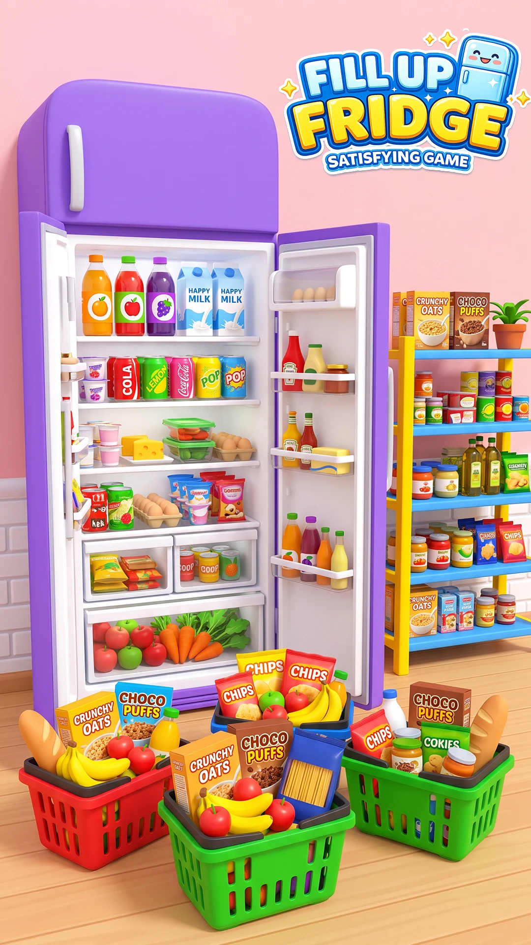Fill Up Fridge Organizing ASMR screenshot